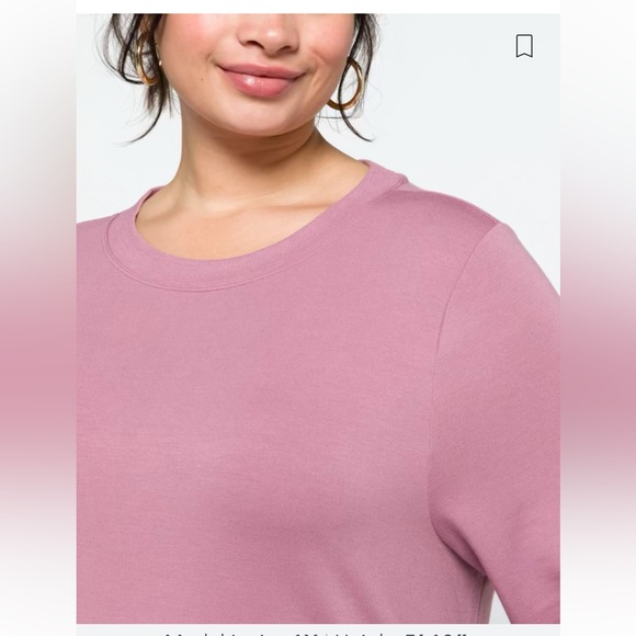 NWT Serene Luxe Side Slit Pullover - Picture 4 of 4